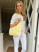 Yellow/White Beach Bag
