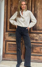 Straight Leg Dark Grey Jeans