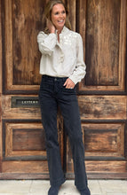 Straight Leg Dark Grey Jeans