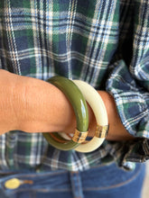 Chunky Resin Bracelet Off White