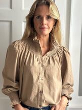 NEW IN! Lilou Needlecord Shirt Camel