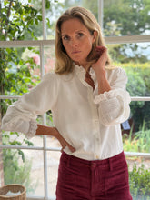 Lilou Broderie Shirt White