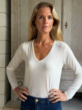 Long Sleeved Cashmere Mix Vest - Off White