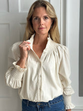 NEW IN! Lilou Needlecord Shirt Off White