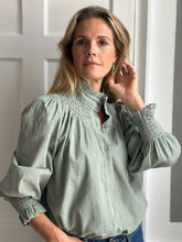 NEW IN! Lilou Needlecord Shirt Sage Green