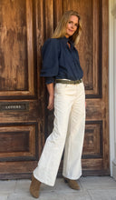 Needlecord Cream Trousers