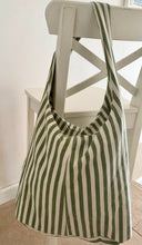 NEW IN! Green Striped Beach Bag