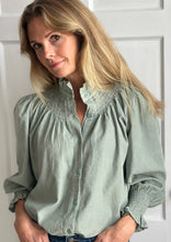 NEW IN! Lilou Needlecord Shirt Sage Green