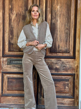 Needlecord Taupe Trousers