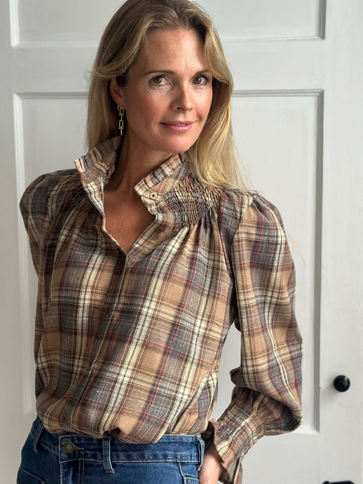 NEW IN! Lilou Brushed Flannel Shirt