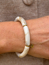Stackable Resin Stretch Bracelets - Off White