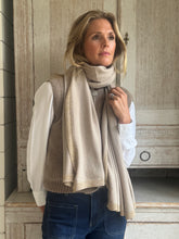Taupe and Gold Scarf