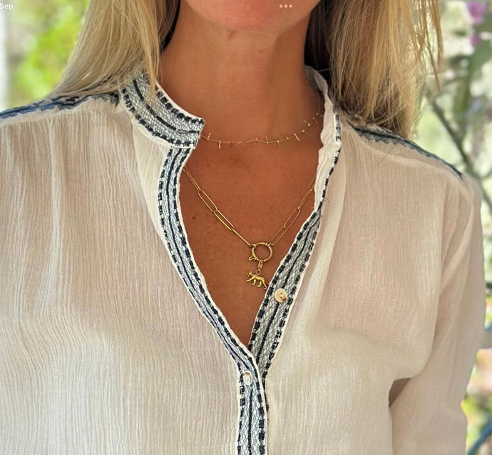 Leopard Charm Chain Necklace