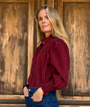 Lilou Needlecord Shirt Cranberry Red
