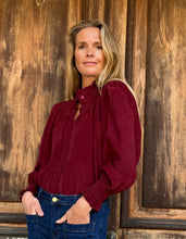 Lilou Needlecord Shirt Cranberry Red