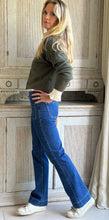 Straight Leg Blue Jeans