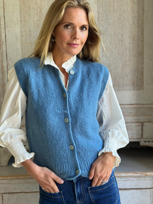 Lola Gilet Denim Blue