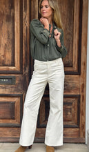 Needlecord Cream Trousers