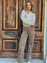 Needlecord Taupe Trousers