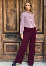 Needlecord Claret Trousers