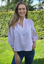 Romy Top Pink and White