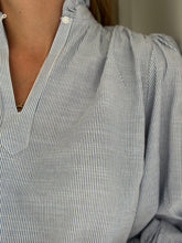 Romy Top Blue and White