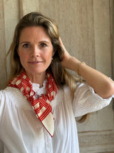 Geometric Wool & Silk Scarf
